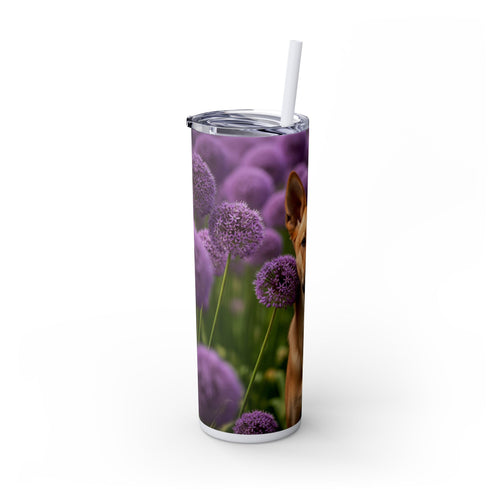 Skinny Tumbler with Straw – 20 oz Stainless Steel Cup