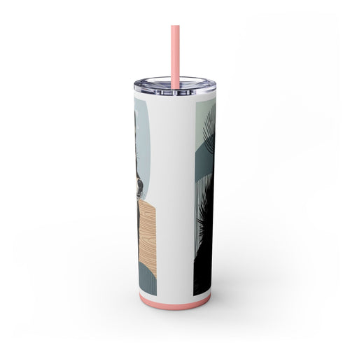 Skinny Tumbler with Straw – 20 oz Stainless Steel Cup
