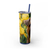 Skinny Tumbler with Straw – 20 oz Stainless Steel Cup