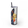 Skinny Tumbler with Straw – 20 oz Stainless Steel Cup