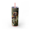 Skinny Tumbler with Straw – 20 oz Stainless Steel Cup