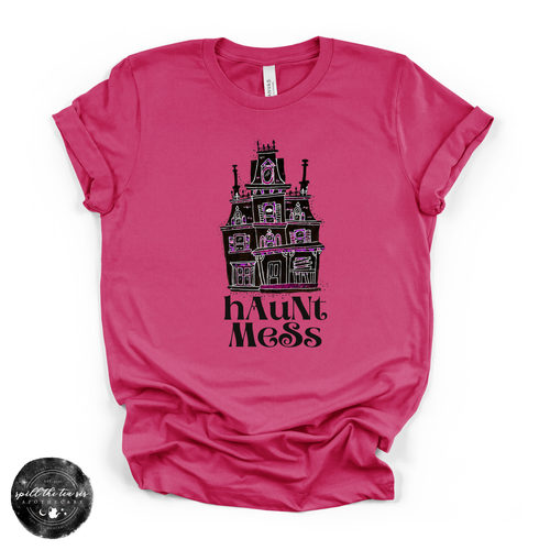 Haunt Mess Tee | Funny Halloween Ghost Graphic T-Shirt