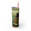 Skinny Tumbler with Straw – 20 oz Stainless Steel Cup