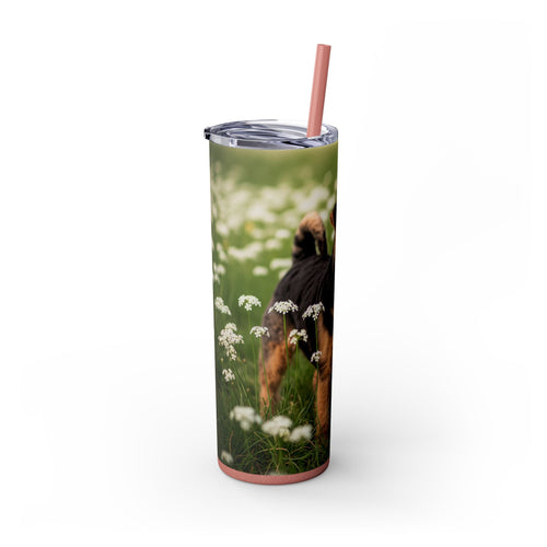 Skinny Tumbler with Straw – 20 oz Stainless Steel Cup