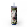 Skinny Tumbler with Straw – 20 oz Stainless Steel Cup