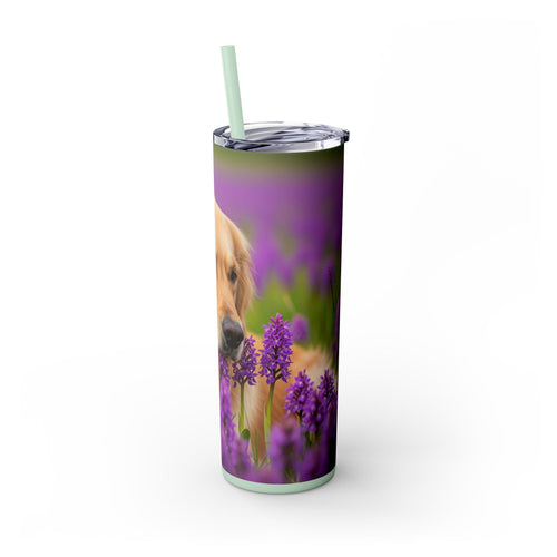Skinny Tumbler with Straw – 20 oz Stainless Steel Cup