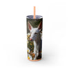 Skinny Tumbler with Straw – 20 oz Stainless Steel Cup