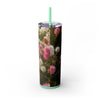 Skinny Tumbler with Straw – 20 oz Stainless Steel Cup