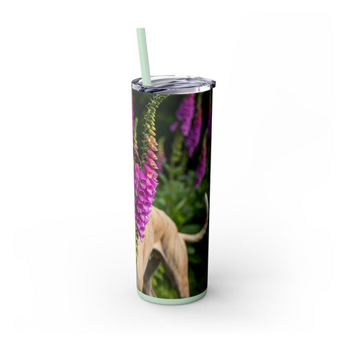 Skinny Tumbler with Straw – 20 oz Stainless Steel Cup