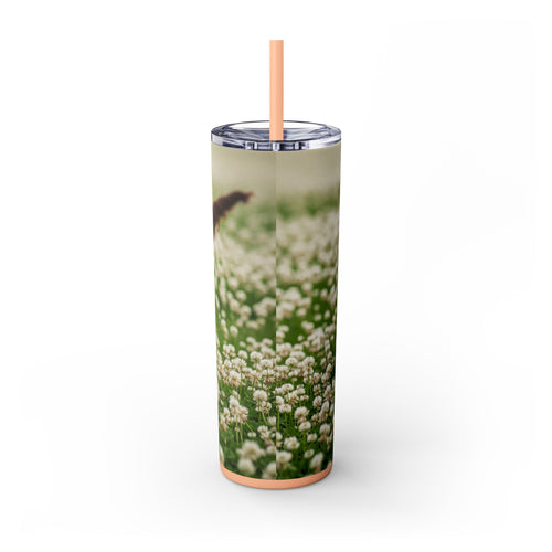 Skinny Tumbler with Straw – 20 oz Stainless Steel Cup