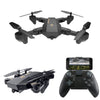 Folding fixed-height aerial drone
