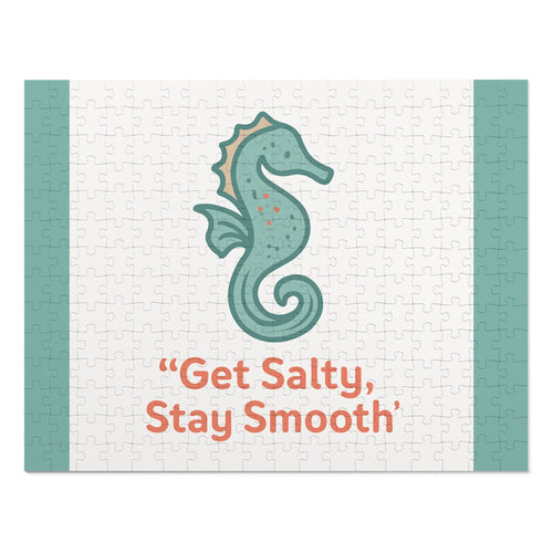 Seahorse Puzzle Tin – “Get Salty, Stay Smooth” 252-Piece Jigsaw Gift