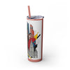 Skinny Tumbler with Straw – 20 oz Stainless Steel Cup