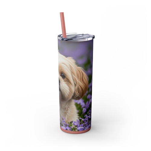 Skinny Tumbler with Straw – 20 oz Stainless Steel Cup