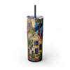 Skinny Tumbler with Straw – 20 oz Stainless Steel Cup