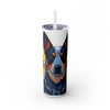 Skinny Tumbler with Straw – 20 oz Stainless Steel Cup