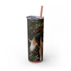 Skinny Tumbler with Straw – 20 oz Stainless Steel Cup