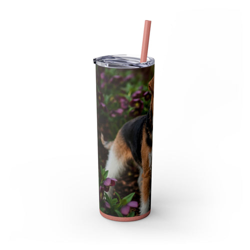 Skinny Tumbler with Straw – 20 oz Stainless Steel Cup