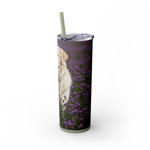 Skinny Tumbler with Straw – 20 oz Stainless Steel Cup