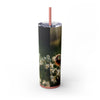 Skinny Tumbler with Straw – 20 oz Stainless Steel Cup