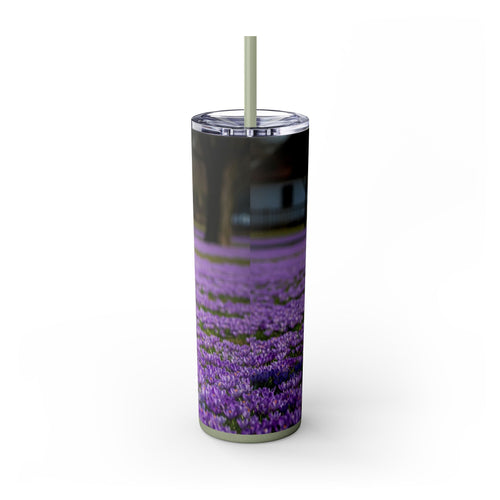 Skinny Tumbler with Straw – 20 oz Stainless Steel Cup