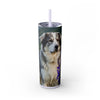 Skinny Tumbler with Straw – 20 oz Stainless Steel Cup
