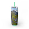 Skinny Tumbler with Straw – 20 oz Stainless Steel Cup