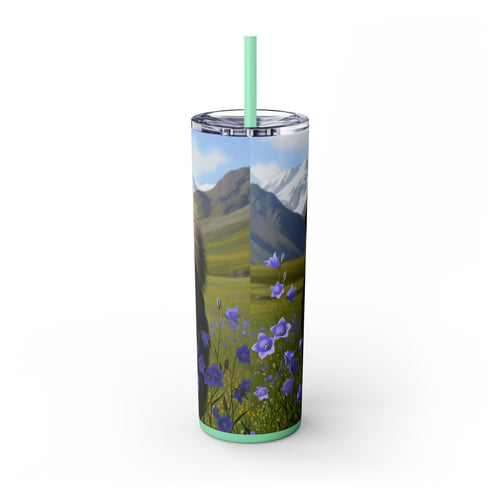 Skinny Tumbler with Straw – 20 oz Stainless Steel Cup