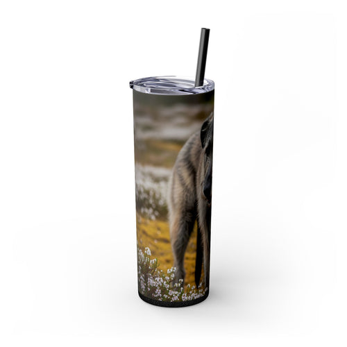 Skinny Tumbler with Straw – 20 oz Stainless Steel Cup