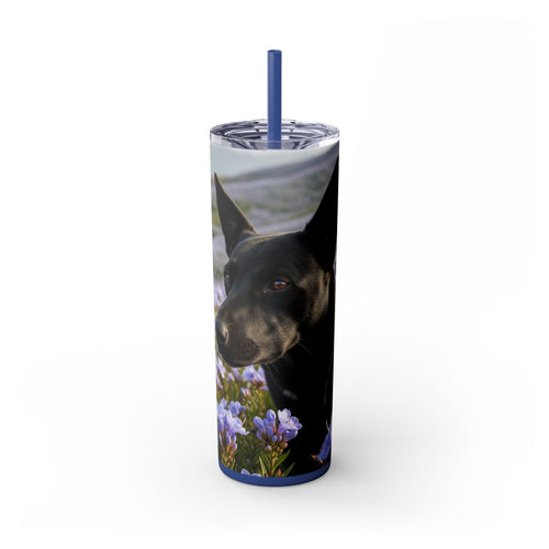 Skinny Tumbler with Straw – 20 oz Stainless Steel Cup