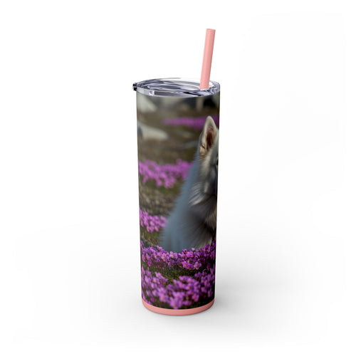 Skinny Tumbler with Straw – 20 oz Stainless Steel Cup