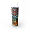 Skinny Tumbler with Straw – 20 oz Stainless Steel Cup