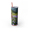 Skinny Tumbler with Straw – 20 oz Stainless Steel Cup
