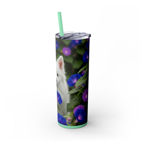 Skinny Tumbler with Straw – 20 oz Stainless Steel Cup