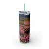 Skinny Tumbler with Straw – 20 oz Stainless Steel Cup