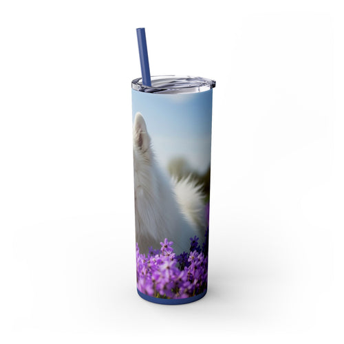 Skinny Tumbler with Straw – 20 oz Stainless Steel Cup