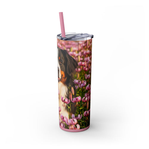 Skinny Tumbler with Straw – 20 oz Stainless Steel Cup