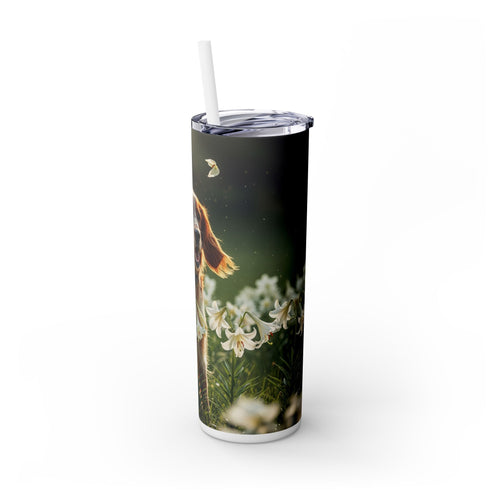 Skinny Tumbler with Straw – 20 oz Stainless Steel Cup