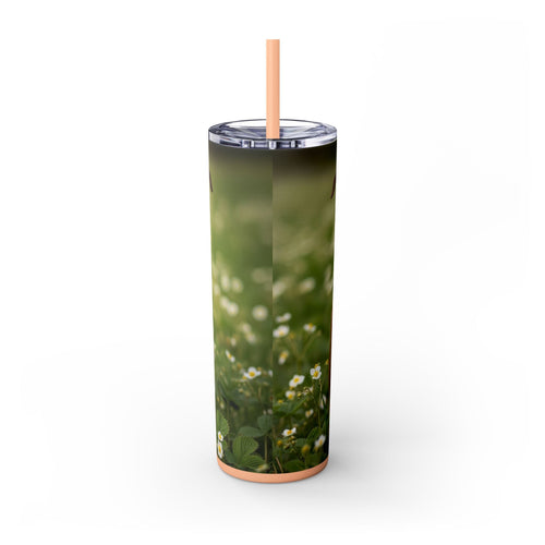Skinny Tumbler with Straw – 20 oz Stainless Steel Cup