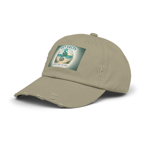 Get Salty Seahorse Distressed Cap