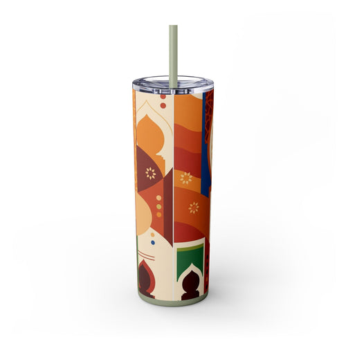 Skinny Tumbler with Straw – 20 oz Stainless Steel Cup