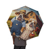48 Semi-Automatic Umbrella – Windproof Large Travel Rain Umbrella