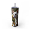 Skinny Tumbler with Straw – 20 oz Stainless Steel Cup