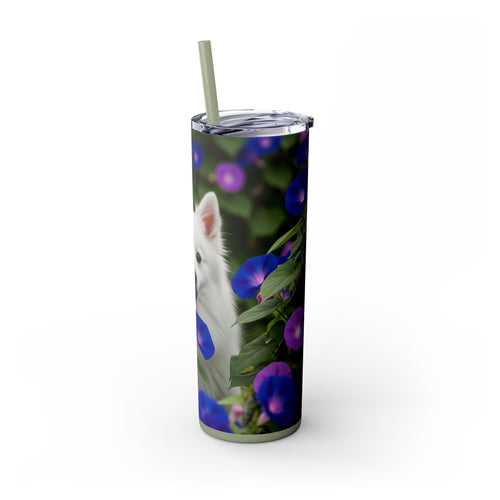 Skinny Tumbler with Straw – 20 oz Stainless Steel Cup