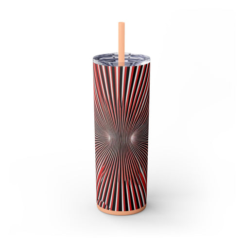 Skinny Tumbler with Straw – 20 oz Stainless Steel Cup