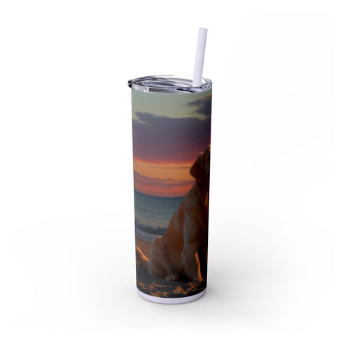 Skinny Tumbler with Straw – 20 oz Stainless Steel Cup