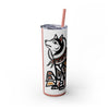 Skinny Tumbler with Straw – 20 oz Stainless Steel Cup