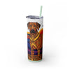 Skinny Tumbler with Straw – 20 oz Stainless Steel Cup
