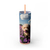 Skinny Tumbler with Straw – 20 oz Stainless Steel Cup