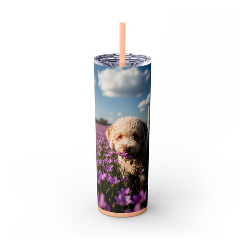 Skinny Tumbler with Straw – 20 oz Stainless Steel Cup